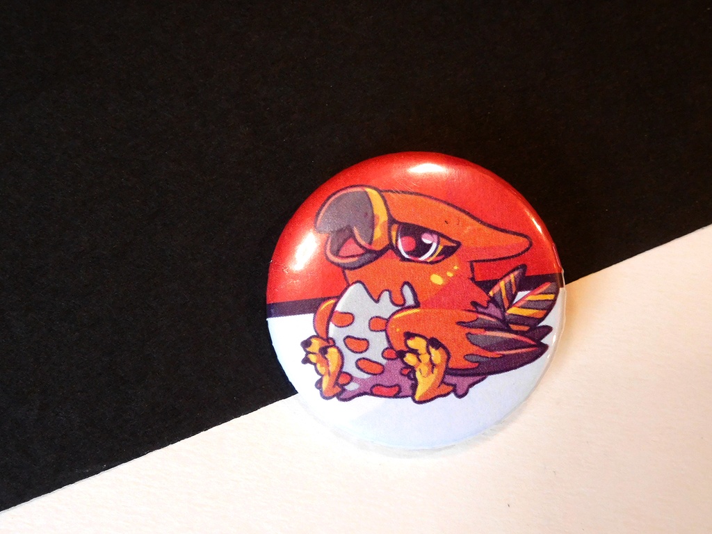 Button - Talonflame - 38mm Badge - #663 (Button)