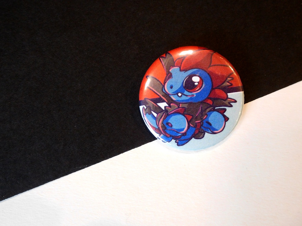 Button - Hydreigon - 38mm Badge - #635