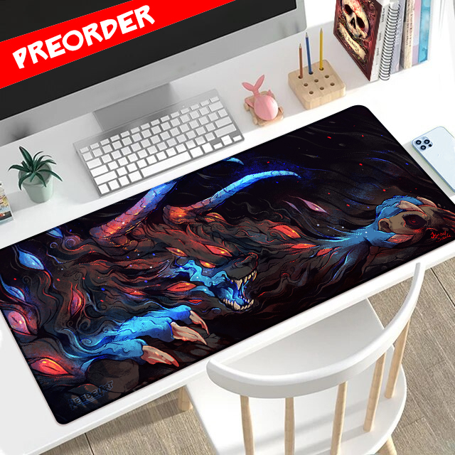 Desktop Gaming Mat - Demon Dog - PREORDER