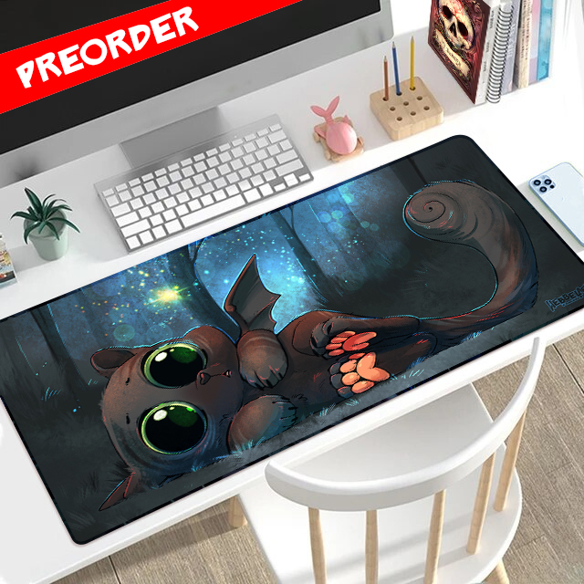 Desktop Gaming Mat - Dragon Kitty - PREORDER