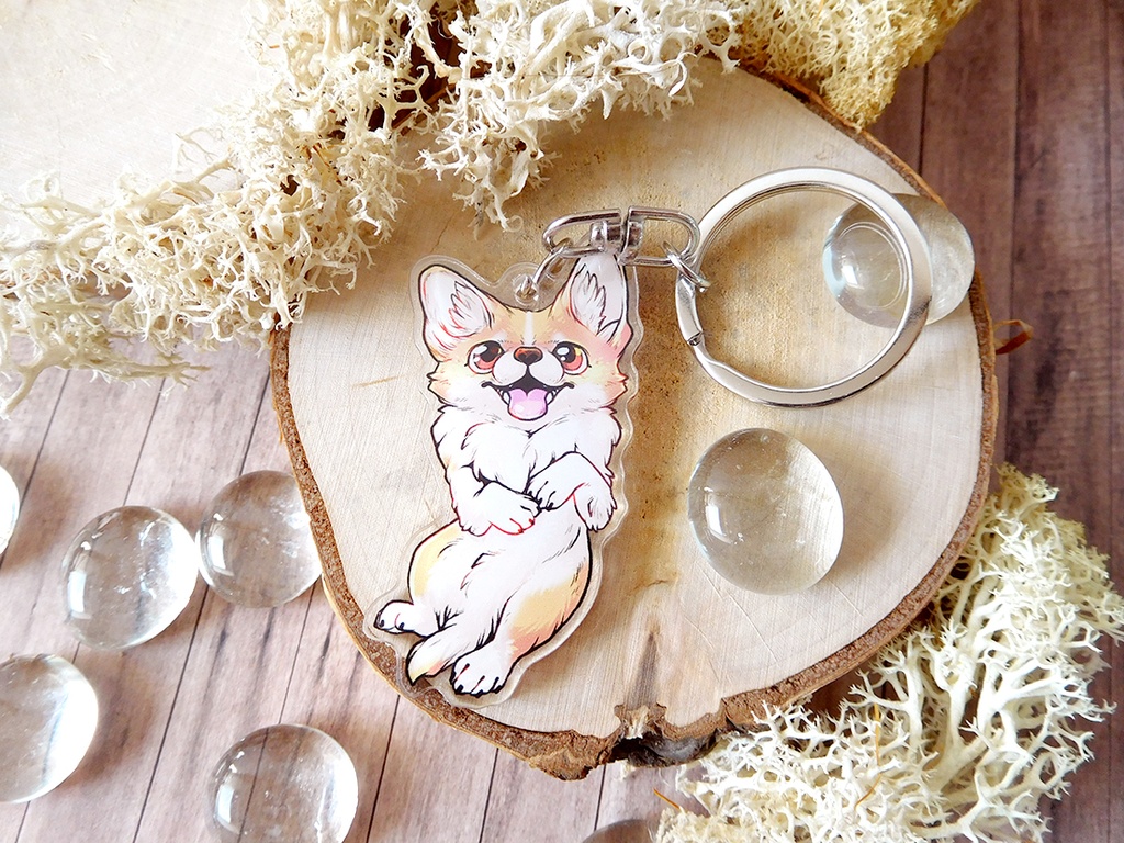 little Corgi Dog - Acrylic keychain