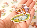 Cosplay Kitty - Summer time at the pond - Sticker