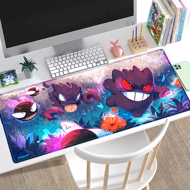 Desktop Gaming Mat - Gengar Family Pokémon - PREORDER