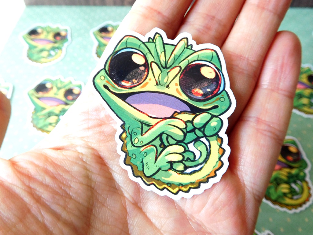 sticker - Cute Chameleon