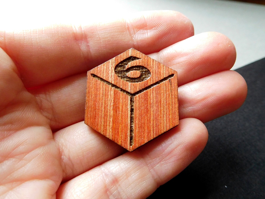 D6 - Wooden Pin