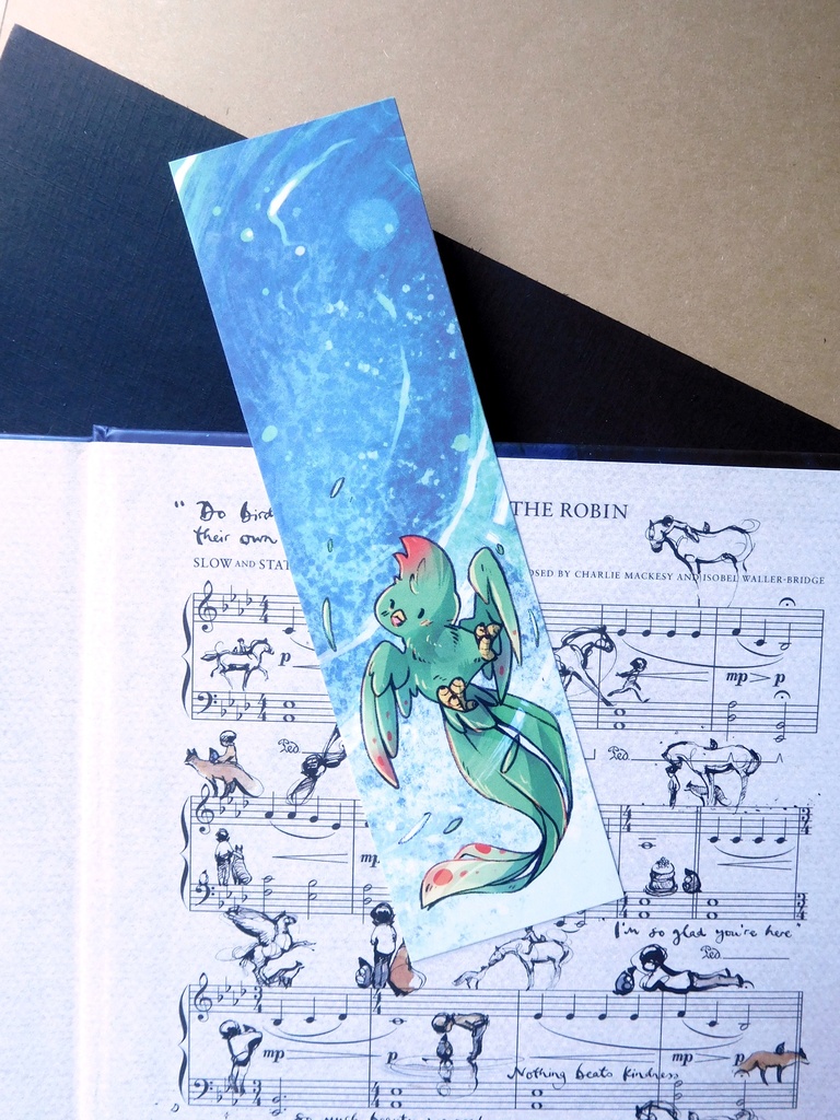 Bookmark - Green Paradise Bird