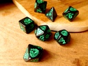 Dice Set - Green Frog