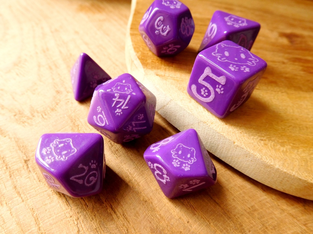 Dice Set - Kitty Cat