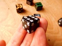 D6 single Dice - Kitty Paws