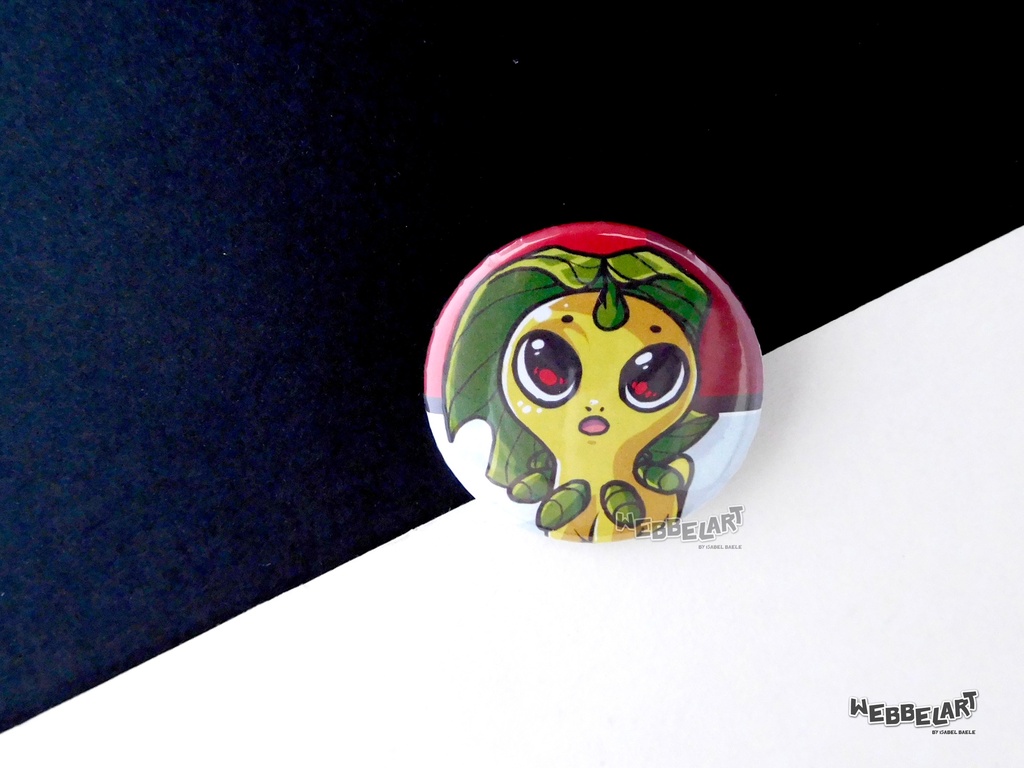 Button - Bayleef- 38mm Badge - #153 (Button)
