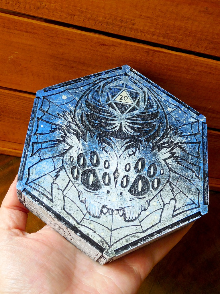 Dice Tray - Frost Spider