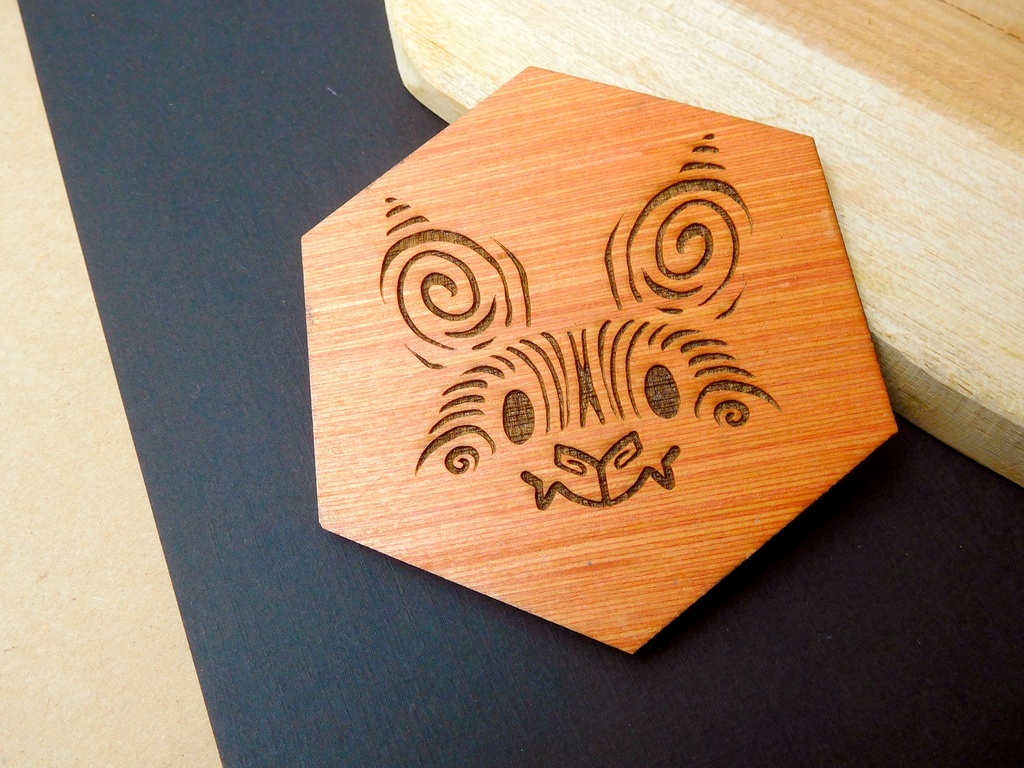 Wooden Coaster - Bat