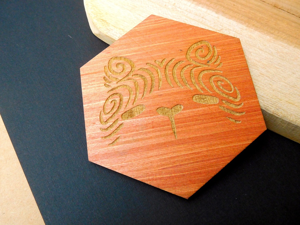 Wooden Coaster - Bear