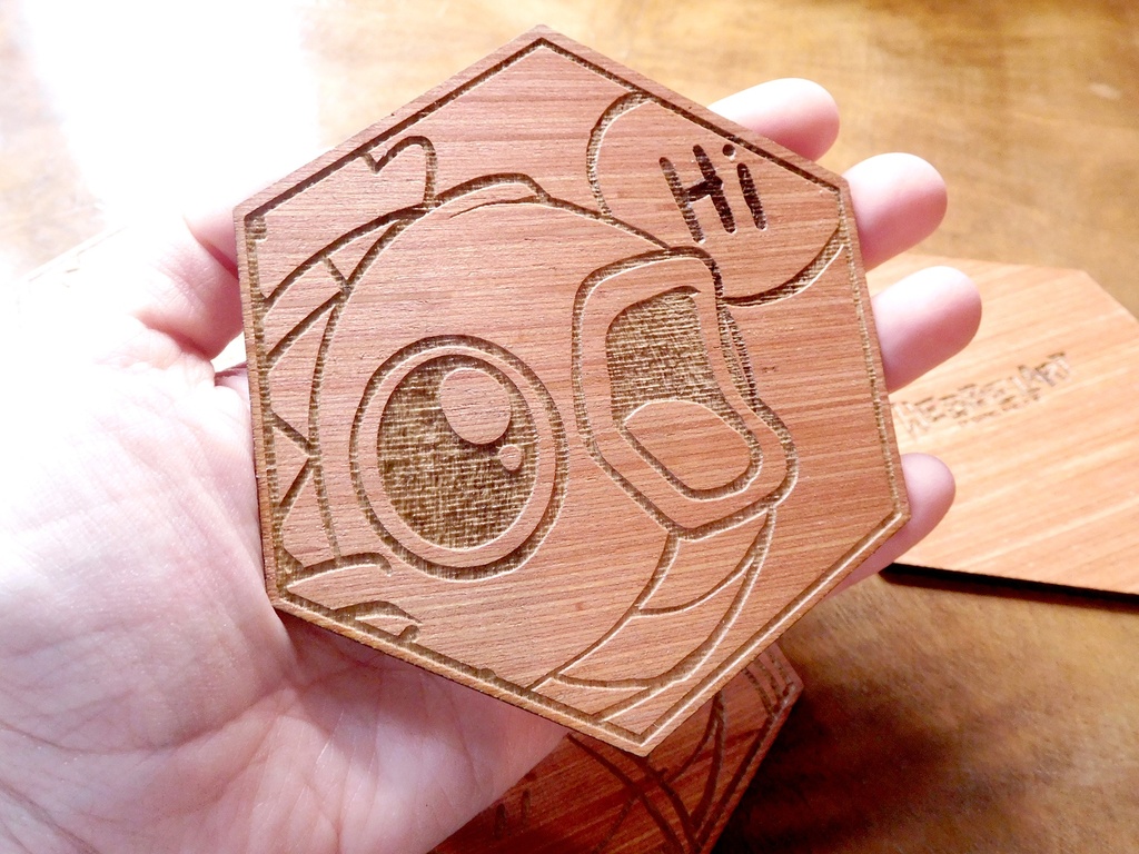 Wooden Coaster - Magikarp - Hi