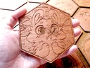 Wooden Coaster - Bunny and the Butterfly