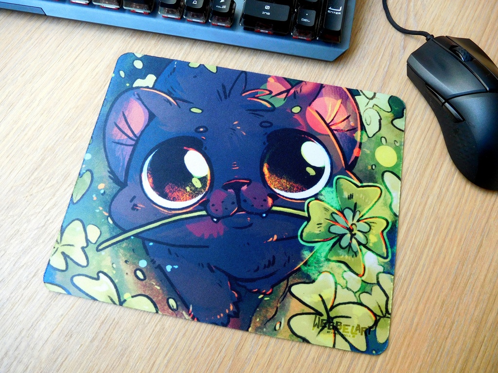 Lucky Kitty | mouse pad | Webbelart