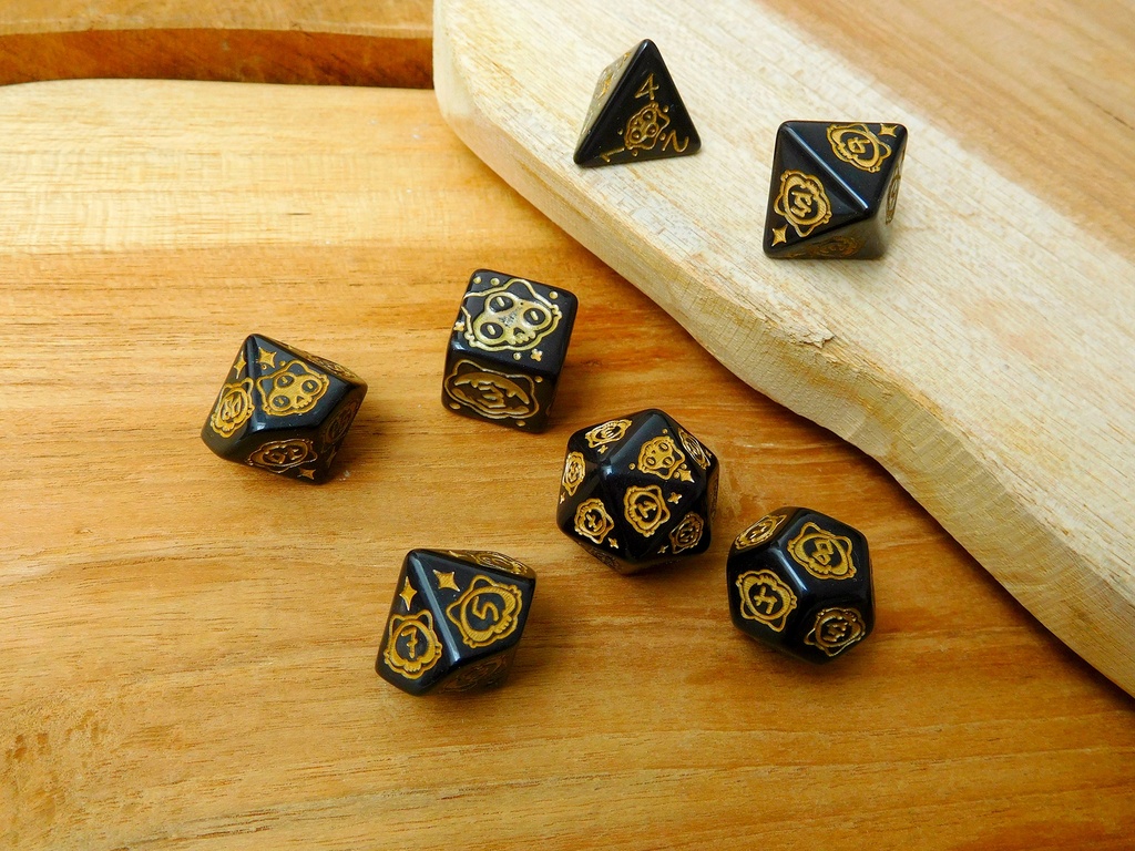 Dice Set - Demon Cat