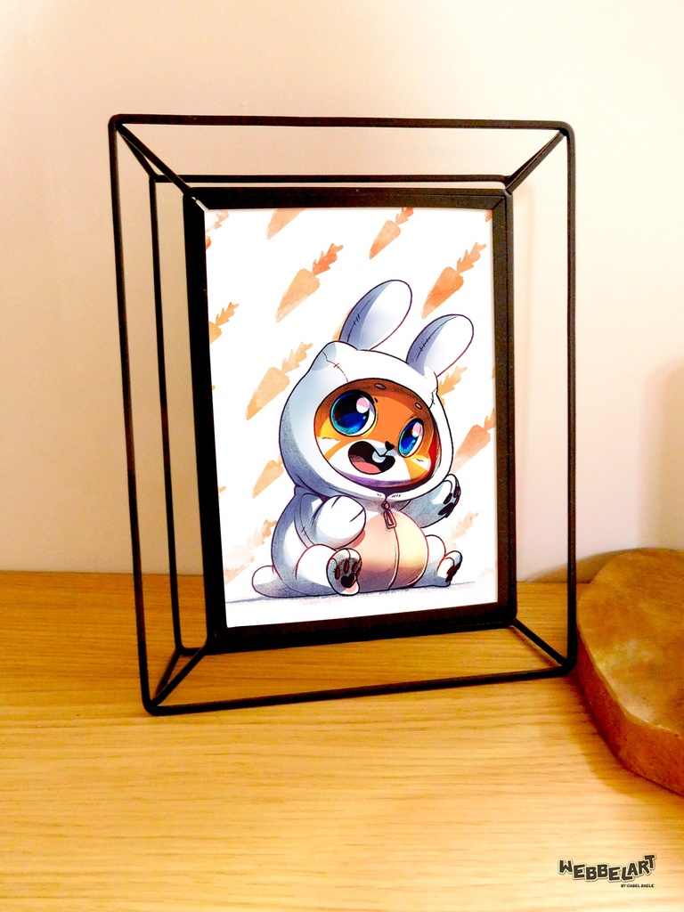 Artprint - Cosplay Kitty Bunny