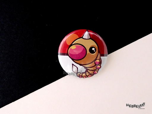 Button - Weedle - 38mm Badge - #013