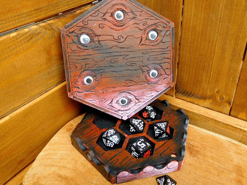 Dice Tray - Googley eyed Mimic