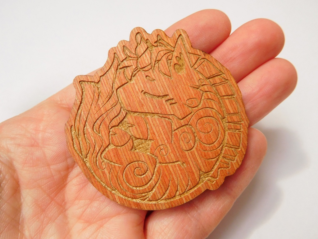 Unicorn - Wooden Pin
