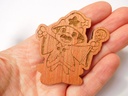 Cosplay Kitty Wizard - Wooden Pin