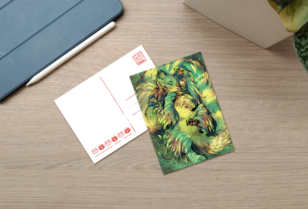 Postcard - Green Tiger