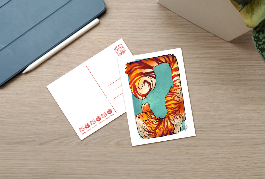 Postcard - Playfull Tiger