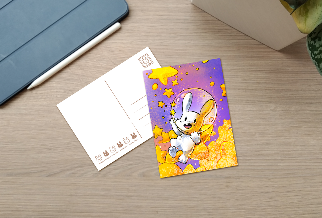 Postcard - Space Bunny