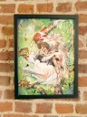 Princess Mononoke - Gold foil print - Limited edition