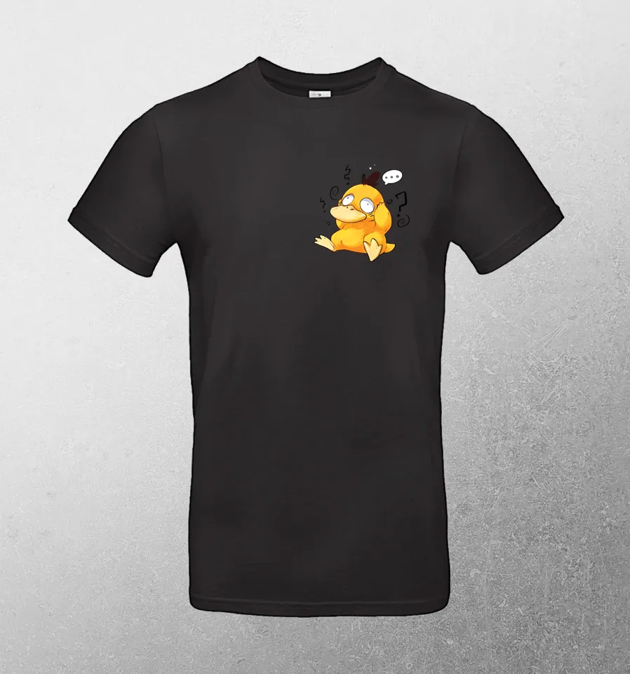 Confused Psyduck - Tshirt black