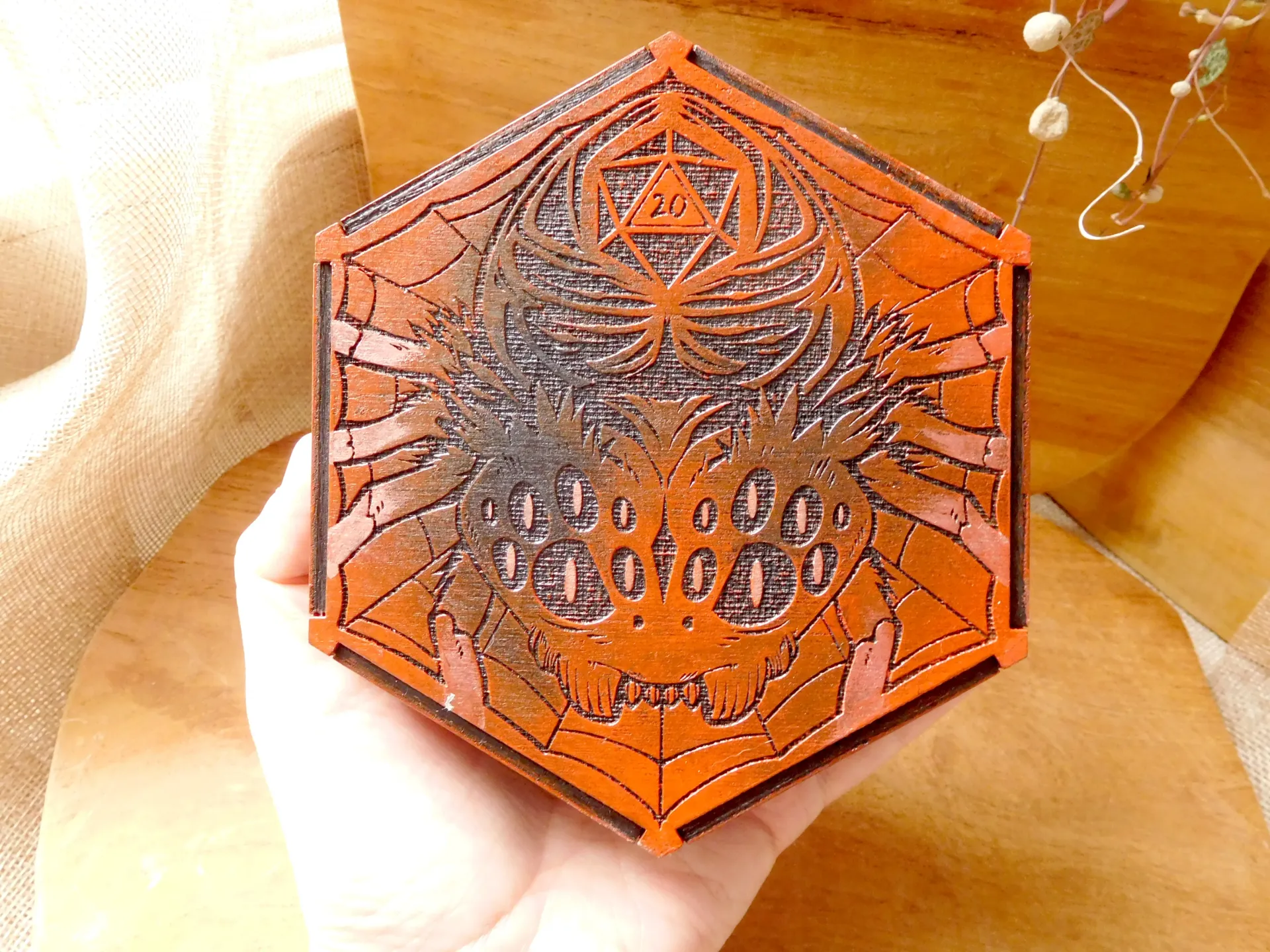 Dice Tray - Red Spider