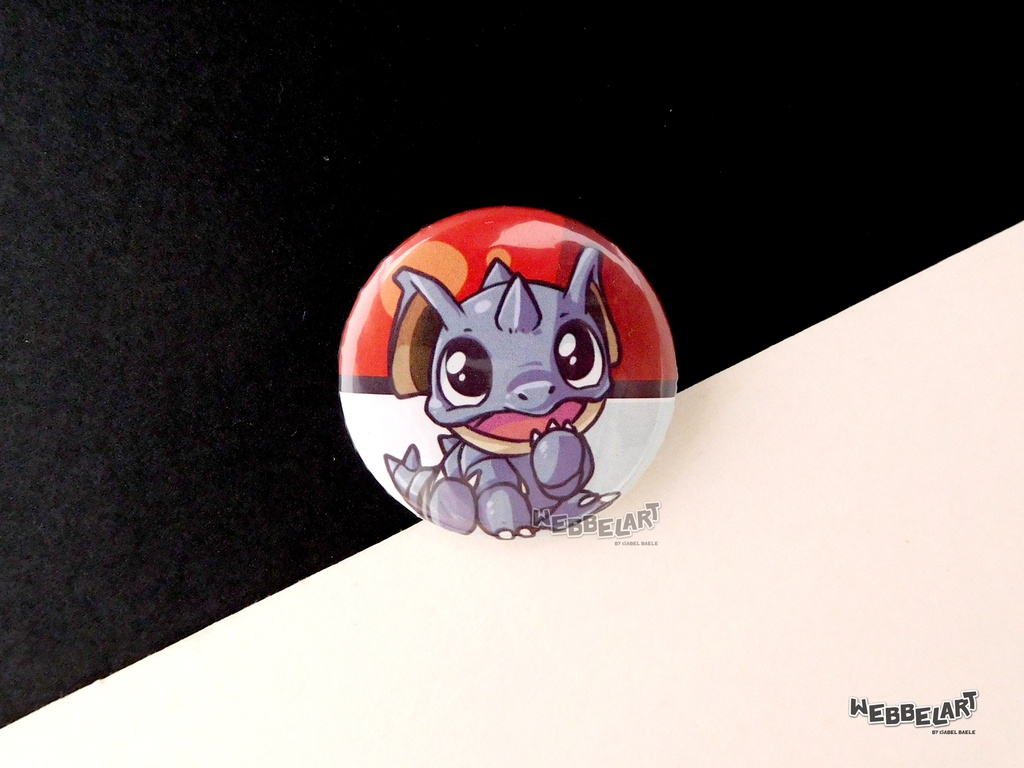 Button - Nidoqueen - 38mm Badge - #031