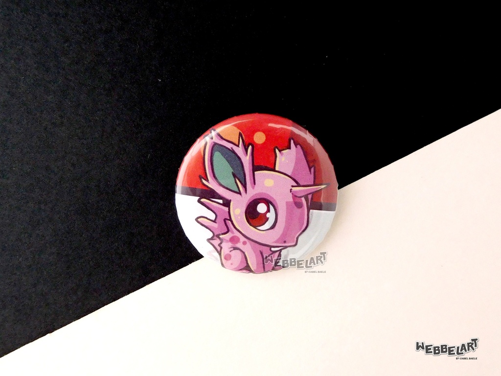 Button - Nidoran Male - 38mm Badge - #032