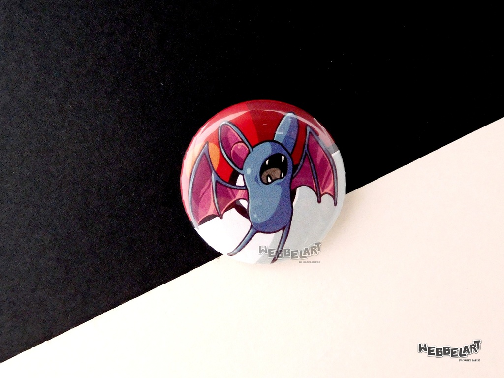 Button - Zubat - 38mm Badge - #041