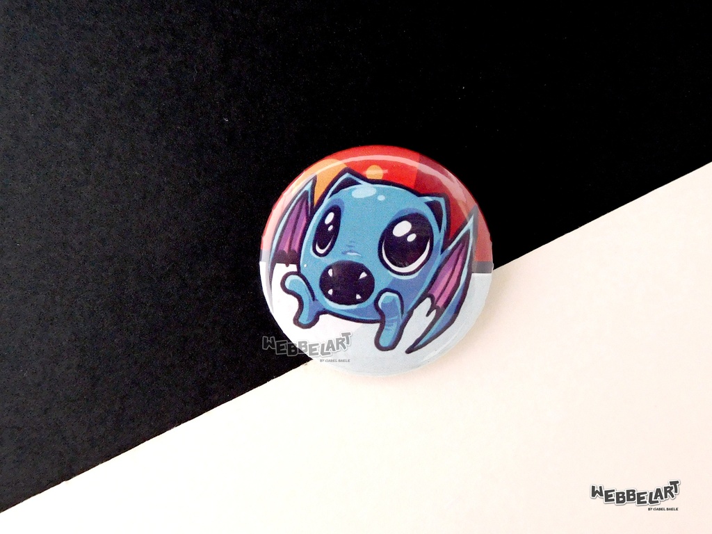 Button - Golbat - 38mm Badge - #042