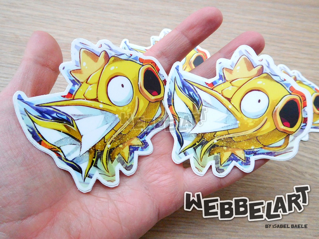 Pokemon Shiny Magikarp Vinyl Sticker