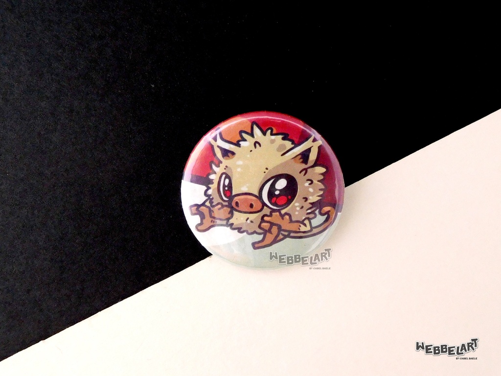 Button - Mankey - 38mm Badge - #056