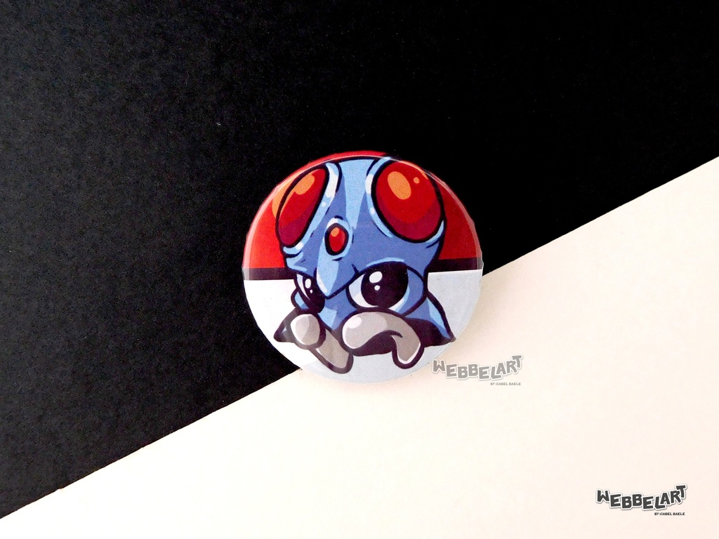 Button - Tentacool - 38mm Badge - #072