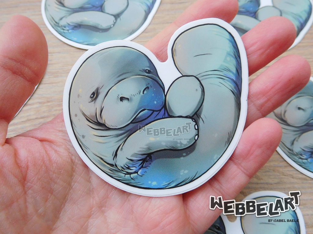 Manatee Vinyl Sticker