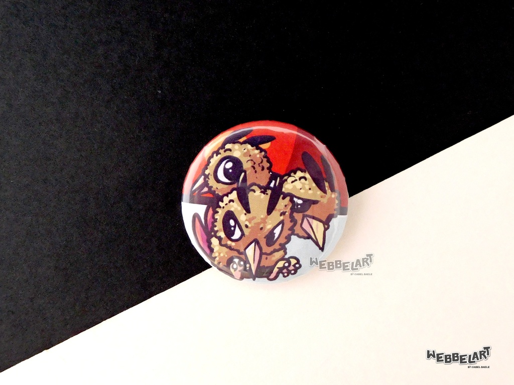 Button - Dodrio - 38mm Badge - #085