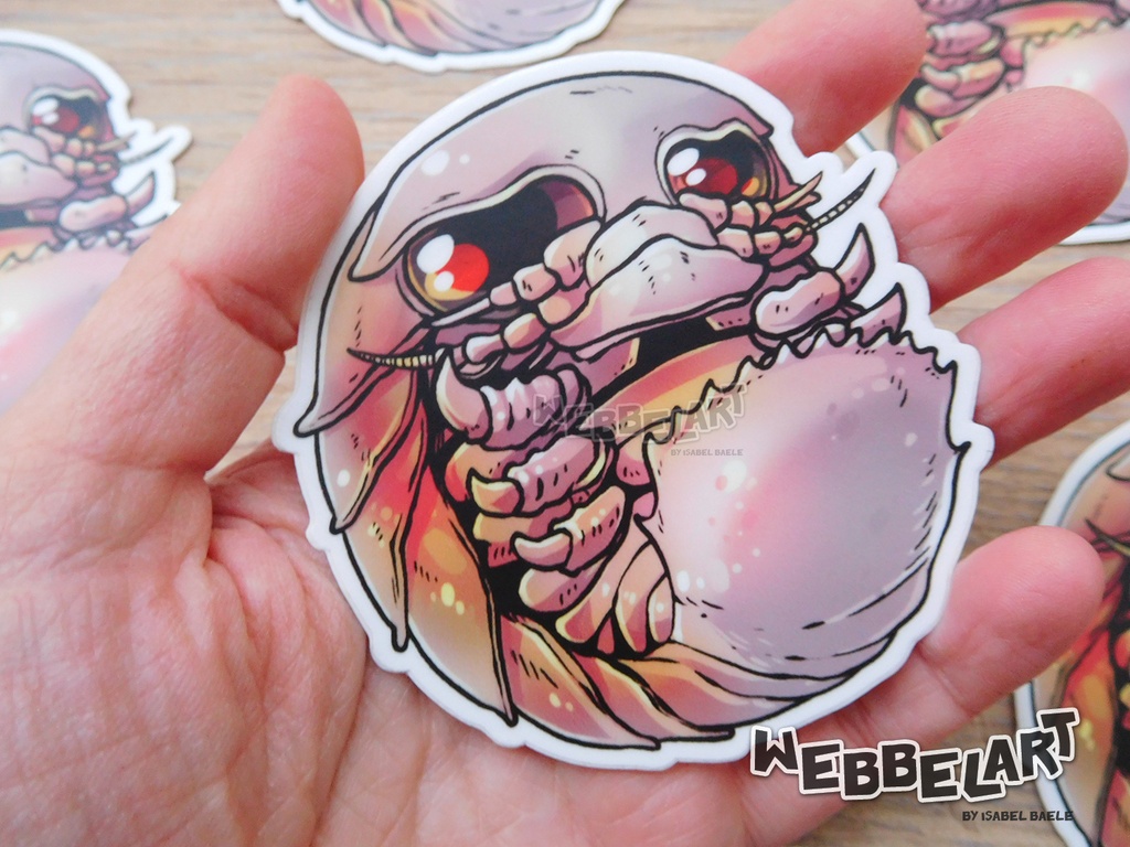 Giant Isopod Vinyl Sticker