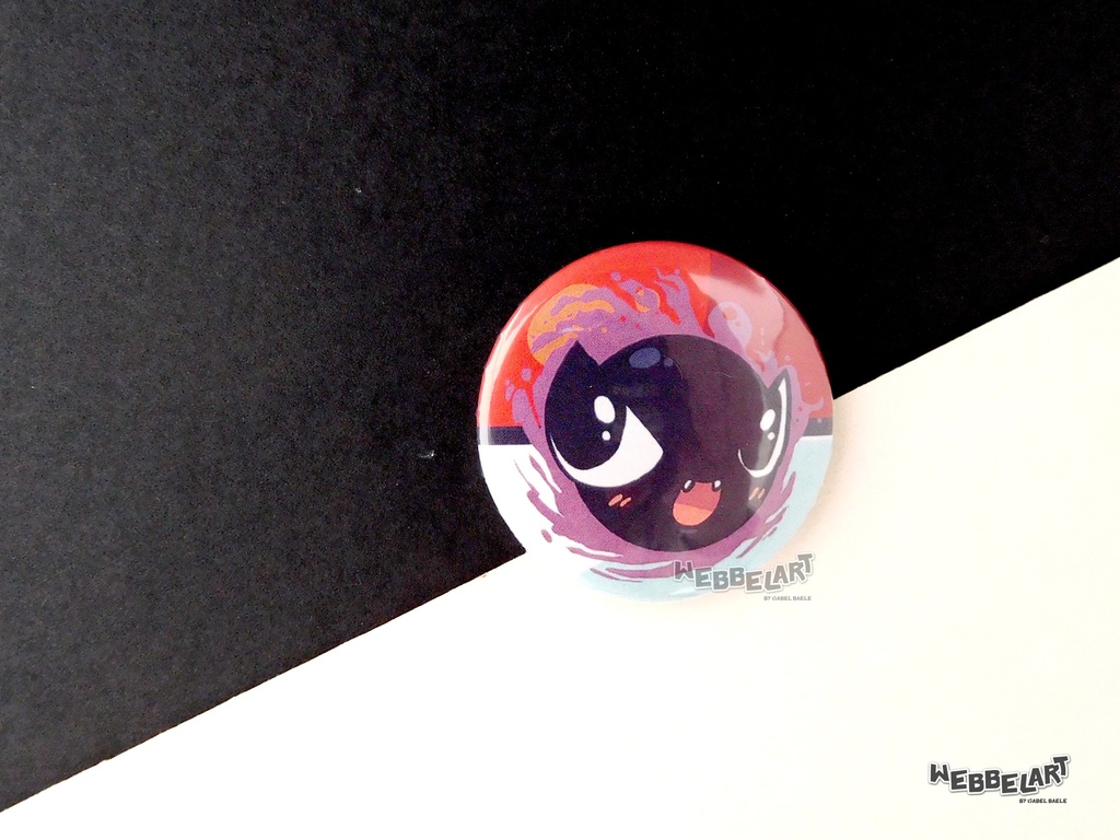 Button - Gastly - 38mm Badge - #092