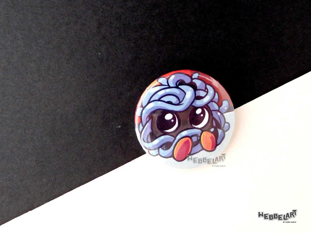 Button - Tangela - 38mm Badge - #114 (Button)