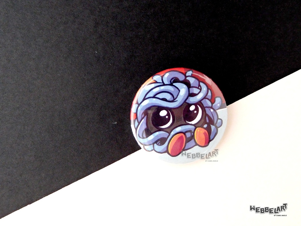 Button - Tangela - 38mm Badge - #114