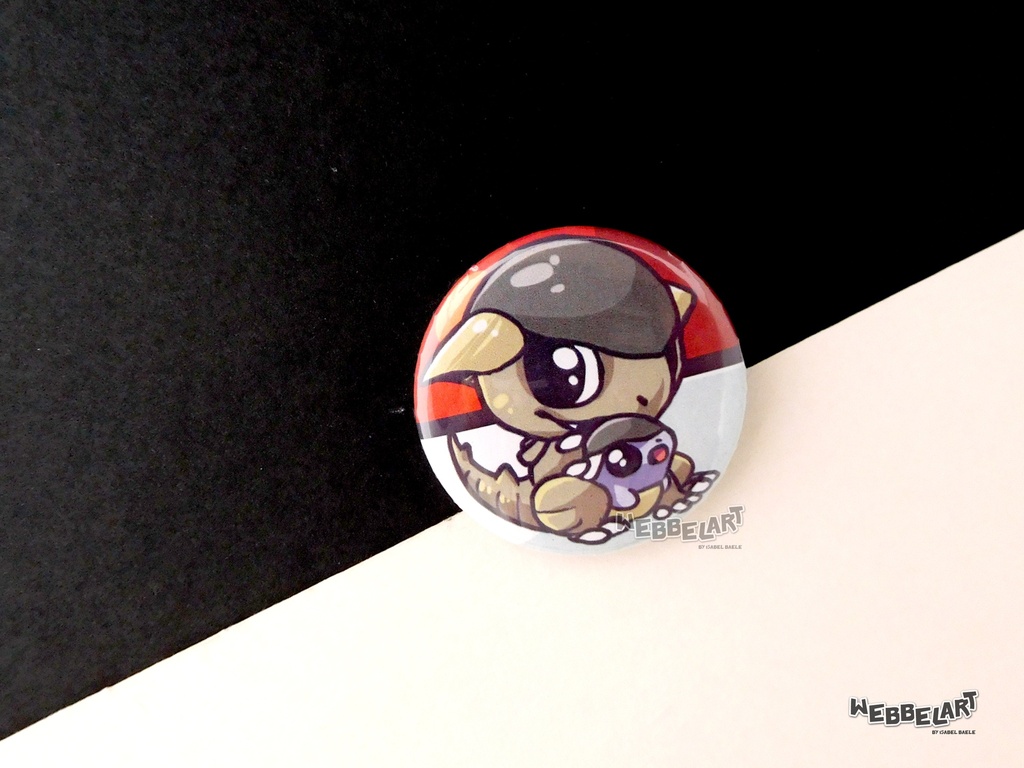 Button - Kangaskhan - 38mm Badge - #115