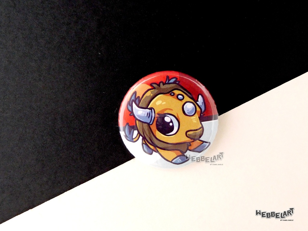 Button - Tauros - 38mm Badge - #128 (Button)