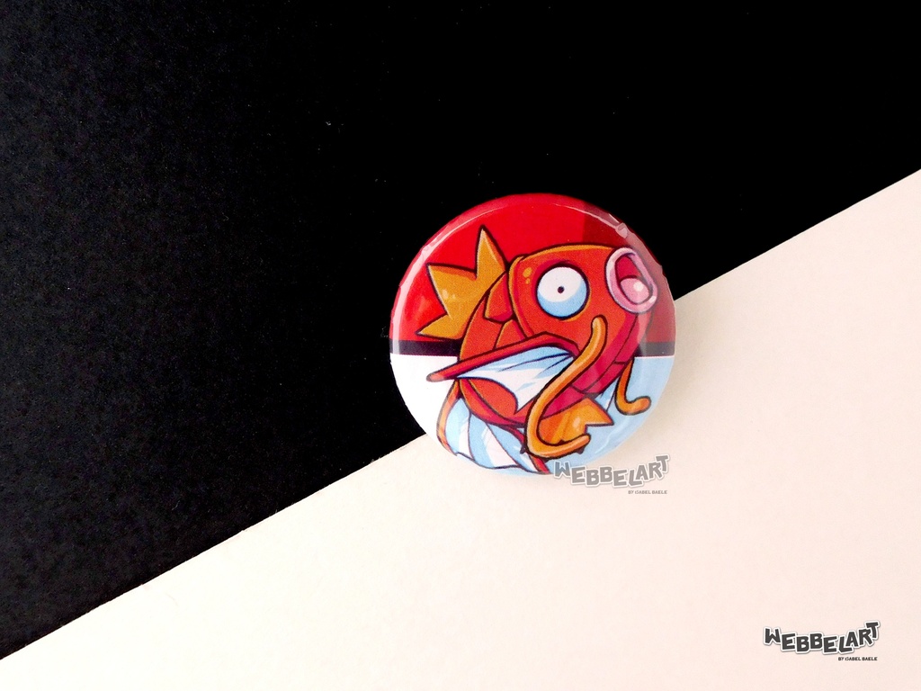 Button - Magikarp - 38mm Badge - #129 (Button)