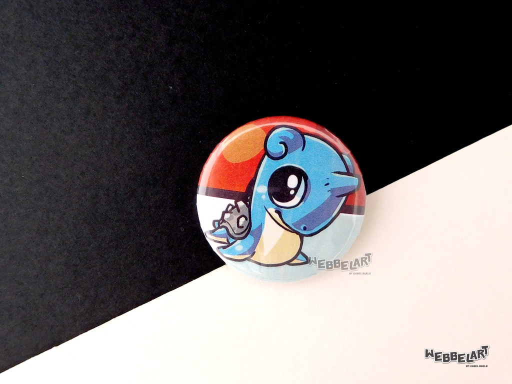 Button - Lapras - 38mm Badge - #131 (Button)