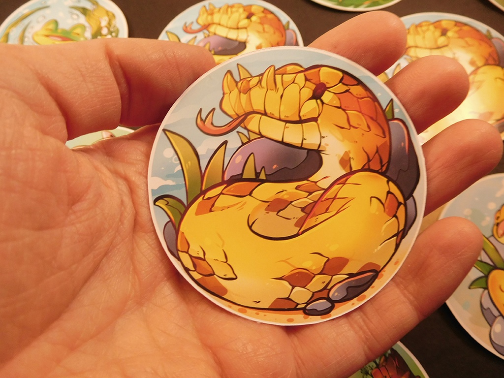 Round Snake Sticker